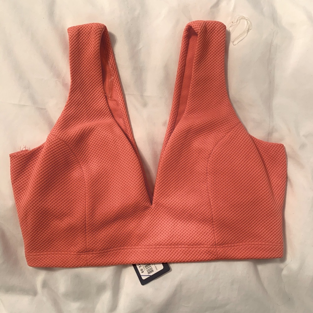 Coral crop top